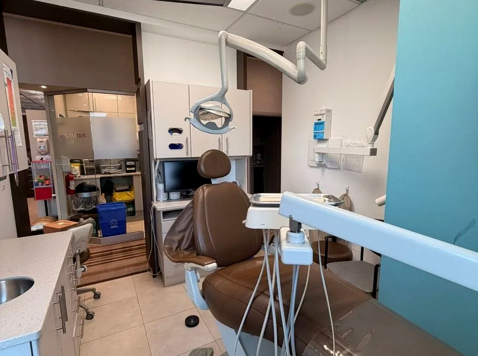 A real Trillium Dental Centre treatment chair and operatory setup